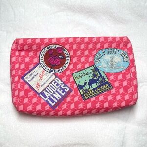 Estée lauder travel themed cosmetic bag - New
